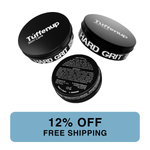 Three containers of Tuffenup Hard Grit with a promotional banner at the bottom.